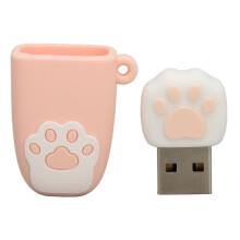 Charmante USB-stick in kattenpootvorm, schattig ontwerp en gebruiksvriendelijk, snel en veilig gegevensoverdrachtsapparaat voor computers met