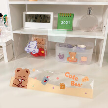 Wandmontierter Acryl-Organizer für Sammlerstücke, transparente Vitrine im Kawaii-Design, staubdicht, mit integriertem PC-Sensor, Thermometer und