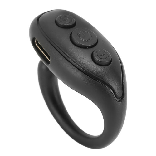 Fingertip Page Turner Ring Remote Control, Bluetooth Page Controller For iOS Android Devices With One Click Function, Supports Camera Shutter Volume 1