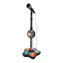 Microfone de brinquedo infantil com suporte, compatível com MP3, celular e karaokê, presente de aniversário para crianças de 4 a 8 anos ou mais