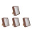 4Pcs Small Display Boxes Coffee Wood Acrylic Deep Shadow Box for Decor 5