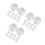 30Pcs Aluminum Round Disc Silver for Glass Table Support 9