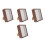 4Pcs Small Display Boxes Coffee Wood Acrylic Deep Shadow Box for Decor 7