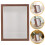 4Pcs Small Display Boxes Coffee Wood Acrylic Deep Shadow Box for Decor 10