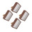 4Pcs Small Display Boxes Coffee Wood Acrylic Deep Shadow Box for Decor 4