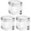 3Pcs Durable Glass Nail Art Cups Multi-Function Manicure Storage Bowls 4