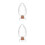 2Pcs Glass Match Organizer Jars with Cork Lid Clear Decorative Storage 7