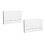 2Sets White Sublimation Floating Wall Boards with Hooks for Office Use 5