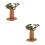 2Pcs Multi-Color Simulation PVC Trees for Children's Learning Diorama 7
