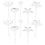 2Sets Clear Resin Ear Piercing Studs Versatile Earring Backs for Women 2