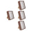 4Pcs Small Display Boxes Coffee Wood Acrylic Deep Shadow Box for Decor 8