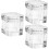 3Pcs Durable Glass Nail Art Cups Multi-Function Manicure Storage Bowls 8
