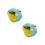 2Pcs Soft Green Pet Warm House Bed Comfortable Nest for Hamsters 4