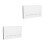 2Sets White Sublimation Floating Wall Boards with Hooks for Office Use 7