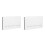 2Sets White Sublimation Floating Wall Boards with Hooks for Office Use 6