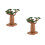 2Pcs Multi-Color Simulation PVC Trees for Children's Learning Diorama 4