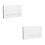 2Sets White Sublimation Floating Wall Boards with Hooks for Office Use 4