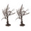 4Pcs Versatile Coffee Fake Trees for Sand Table and Model Landscape 1