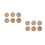 12Pcs Black Speaker Caps Subwoofer Dome Coil Covers Replacement 8