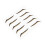 15Pairs Glitter Eyeliner Stickers Multi Color Easy Apply 1