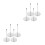 8Pcs Kitchen Order Ticket Spike Holder Metal Receipt Organizer Silver 10