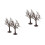 4Pcs Versatile Coffee Fake Trees for Sand Table and Model Landscape 8