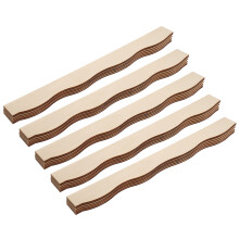 96Pcs Unfinished Wood Molding Trim - Khaki DIY Cabinet and Wall Edge