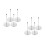 8Pcs Kitchen Order Ticket Spike Holder Metal Receipt Organizer Silver 8