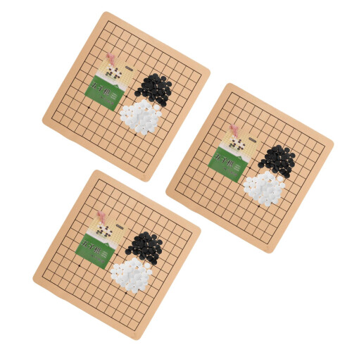 3Sets Portable Go Chess Board Durable Educational Kids Toy 2