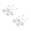 8Pcs Kitchen Order Ticket Spike Holder Metal Receipt Organizer Silver 6