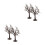 4Pcs Versatile Coffee Fake Trees for Sand Table and Model Landscape 9