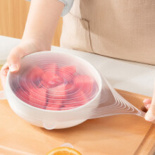 Silikónové strečové viečka YMARPT, opakovane použiteľné prémiové okrúhle viečka na misky, viečko na uzatváranie potravín, izolované