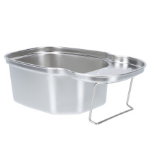 Abtropfkorb, Geschirrkorb, praktisches Geschirrgestell, dreieckiges Spülbeckensieb, Eckablage für Spülbecken, Spülbeckenhalter