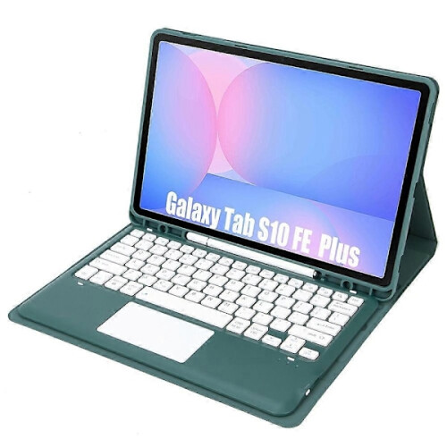 Clavier Bluetooth compatible avec Galaxy Tab S10FE+ - Vert foncé parfait 2