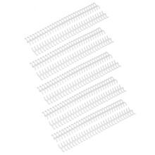 10 pièces de 12 mm, dos d'agrafe en plastique à 30 trous, amovible, en blanc, pour bricolage, format A4