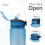 HKUKY32oz/1000ml Μπουκάλι Νερού για Αθλητισμό με Χρονοδείκτη & Καλαμάκι, Μεγάλο Πλατύ 8