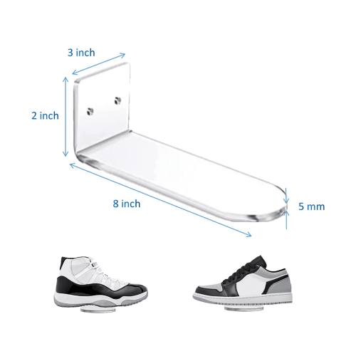 9 transparente Acryl-Wandregale, Schuhregale 1