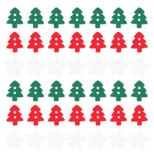 150 weiße Weihnachtsknöpfe aus Holz – Schneeflocken, Bäume, Nähen & Basteln