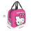 Γυναικεία τσάντα φαγητού Hello Kitty με φερμουάρ, αδιάβροχη και επαναχρησιμοποιήσιμη, 5