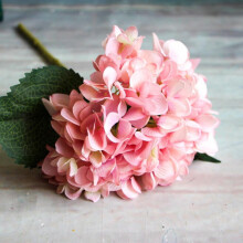 Boeketten van 2 kunstbloemen, hortensia's, zijden nepbloemen voor bruiloften en feesten, kunstbloemen voor huisdecoratie.