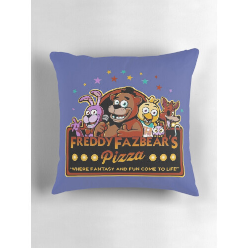 AIVO Freddy Fazbear's Pizza - Capa de Almofada Decorativa FNAF 40x40cm (16x16 polegadas) - Dupla Face 2