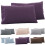 Yesbay2Pcs Μονόχρωμη θήκη μαξιλαριού King Queen για το σπίτι, υπνοδωμάτιο, κάλυμμα 1