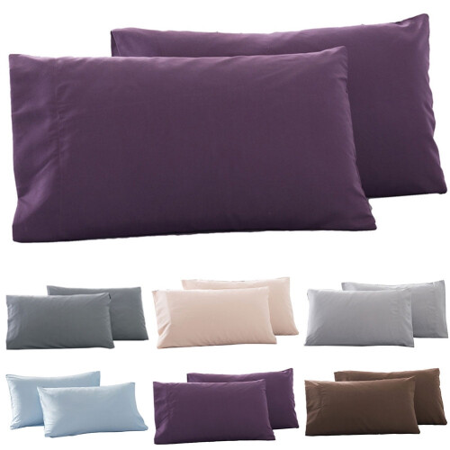 Yesbay2Pcs Μονόχρωμη θήκη μαξιλαριού King Queen για το σπίτι, υπνοδωμάτιο, κάλυμμα