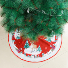 EQWLJWE32in Weihnachtsbaumdecke, Vintage-Schneeflocken-Weihnachtsbaummatte, kompatibel mit Weihnachtsbaumschmuck im Landhausstil