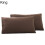 Yesbay2Pcs Μονόχρωμη θήκη μαξιλαριού King Queen για το σπίτι, υπνοδωμάτιο, κάλυμμα 2