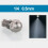 1/4BSPT ακροφύσιο ομίχλης Dia0.3-1.5mm στόμιο από ανοξείδωτο χάλυβα λεπτός ψεκασμός 2