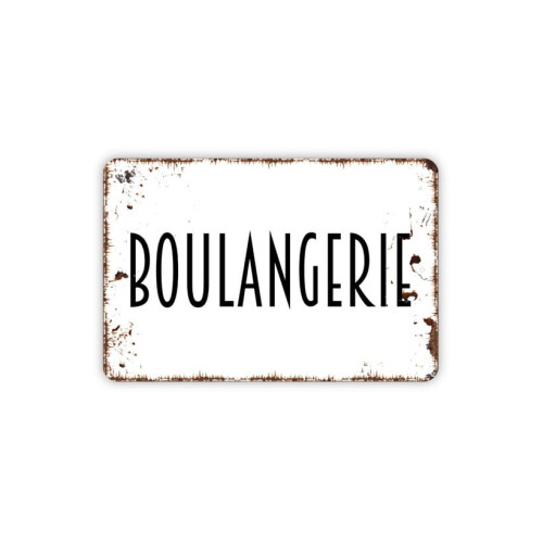 (Μεταλλικό αλουμίνιο) Μεταλλική πινακίδα Boulangerie, Σύγχρονη, Μοντέρνα, Μεταλλική
