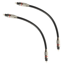 2 stuks audio-optische kabel, digitale kabel ter vervanging van glasvezelkabel voor gameconsole en tv.