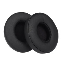 2 stk. udskiftelige ørepuder, kompatible med Beats Solo2/3 Wireless, memory foam og bløde læderpuder, sorte