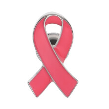 Broche Yuanmiaoke1pc Sensibilisation au cancer du sein Broche motif ruban Bijou Épingle de revers pour événement caritatif Cadeaux de fête